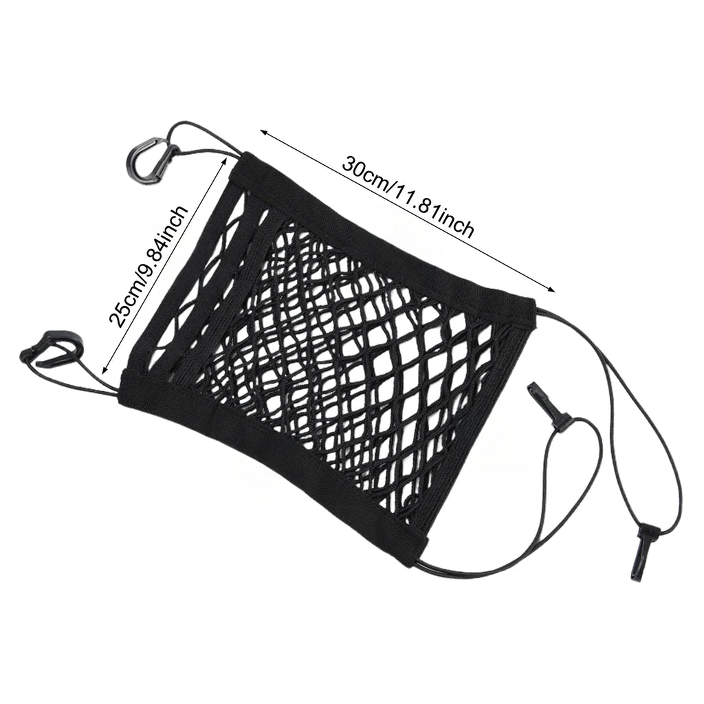 Car Seat Gap Mesh Organizer Stretchable Mesh Pocket Organizer Holds Phone Keys Sunglasses