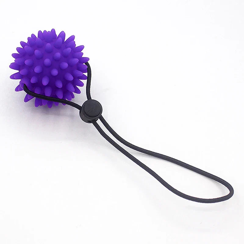 1PC Hand & Foot Relaxation Massage Ball; Soft Thorn Grip Enhancing Rehabilitation Tool