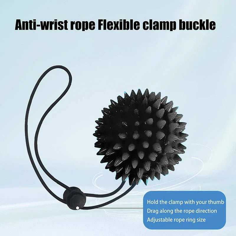 1PC Hand & Foot Relaxation Massage Ball; Soft Thorn Grip Enhancing Rehabilitation Tool